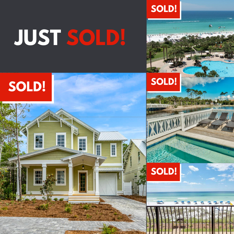Sold homes by Destin Real Estate, Fall 2019