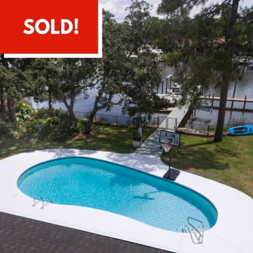 Waterfront home in Indian Bayou sold by Destin Real Estate