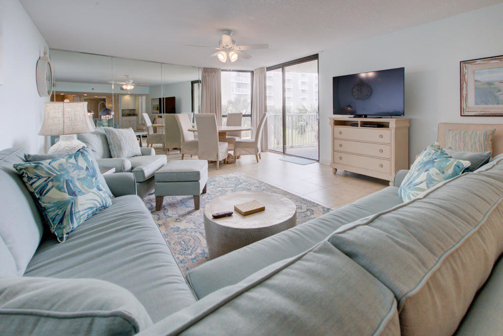 Living room in Mainsail condo, Miramar Beach FL