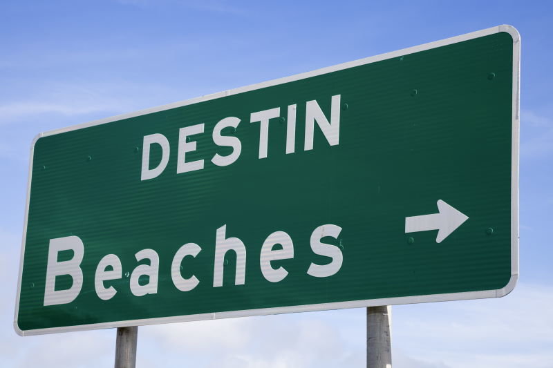 Destin Beach Sign