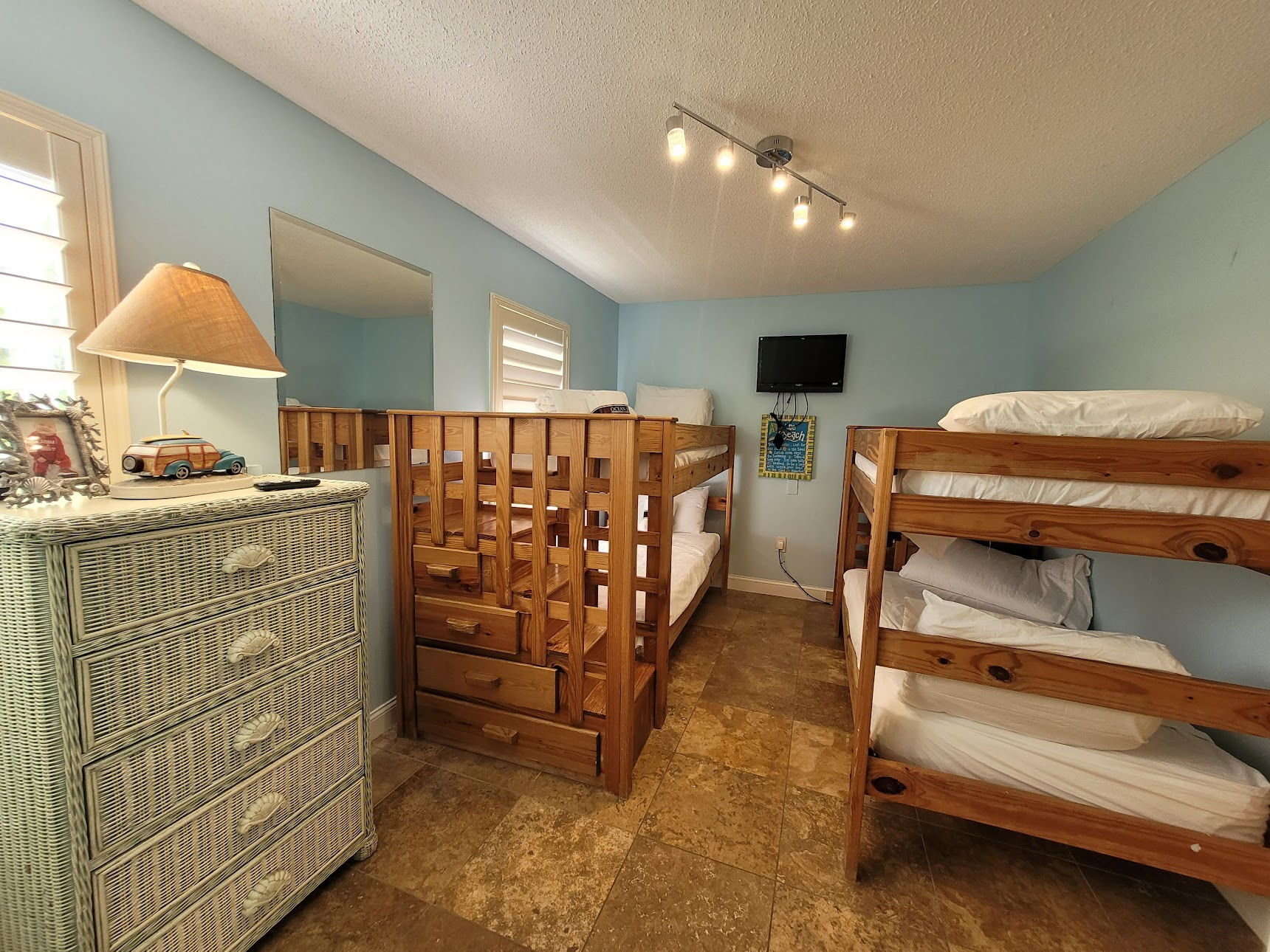 Twin bunk bedroom in Miramar Beach home