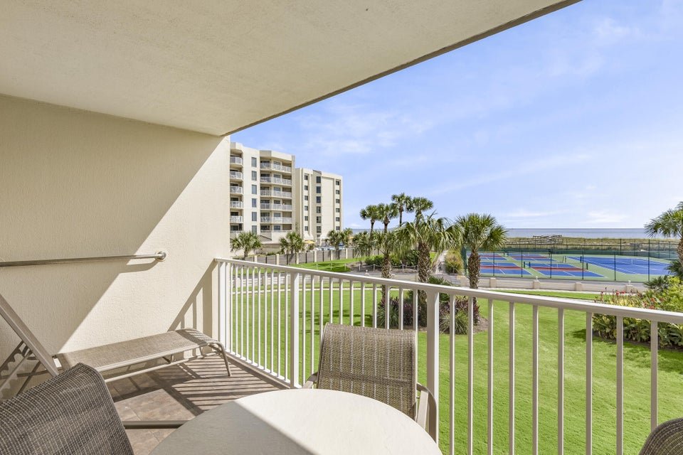 Gulf views from balcony in Islander condo in Destin, Florida