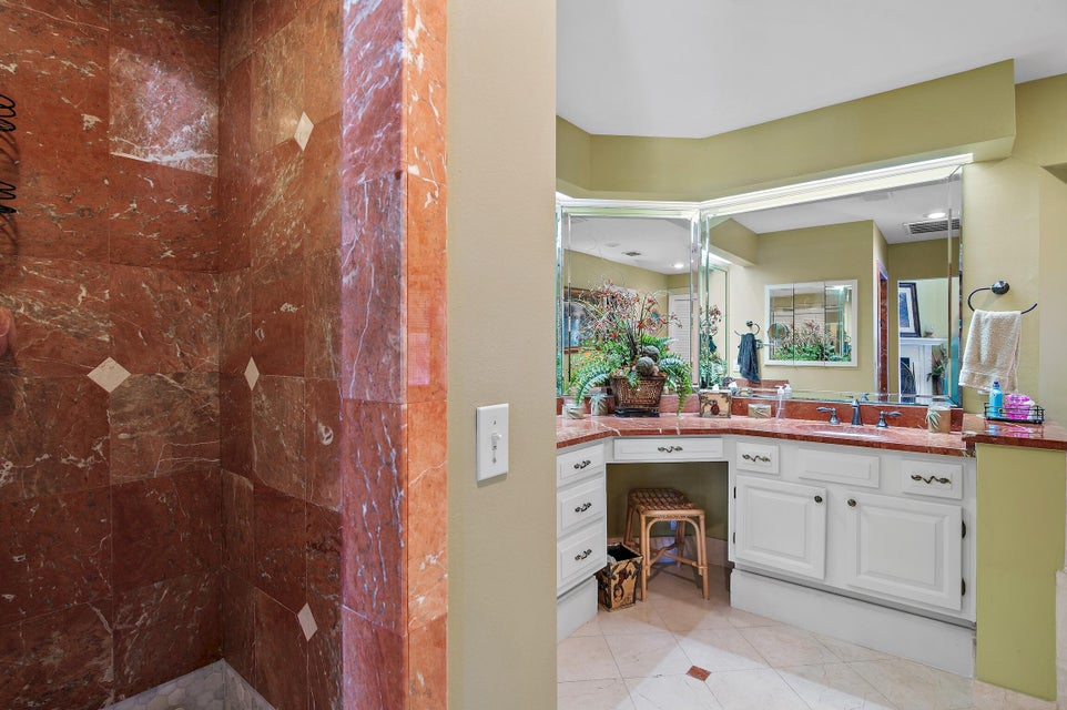 Master shower in Holiday Isle home