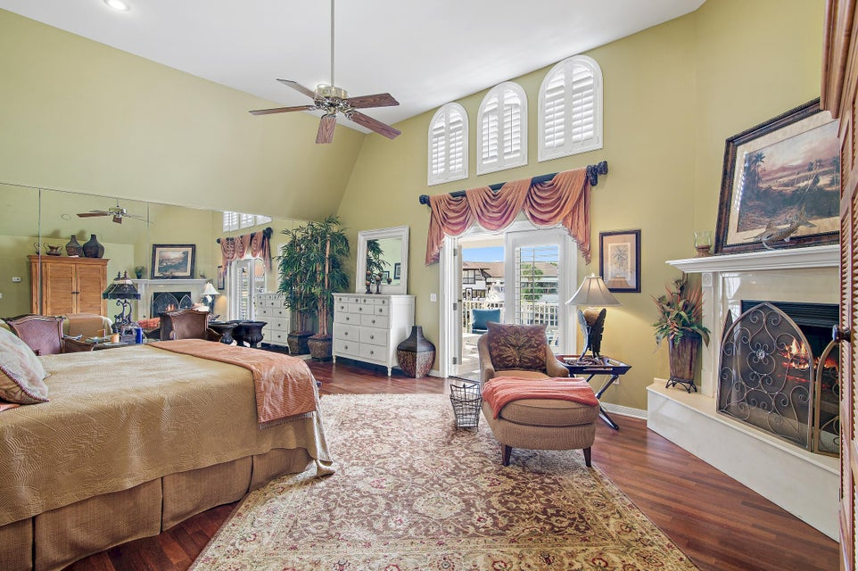 Master bedroom in Holiday Isle home