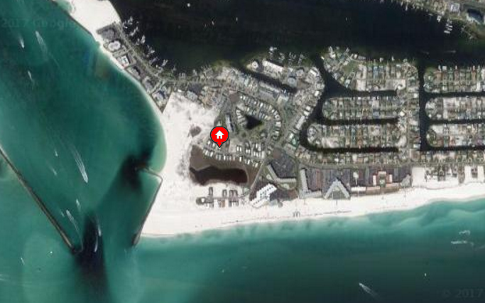 Google map at 3583 Rosalie Dr., Destin FL