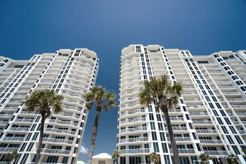 Silver Beach Towers twin towers
